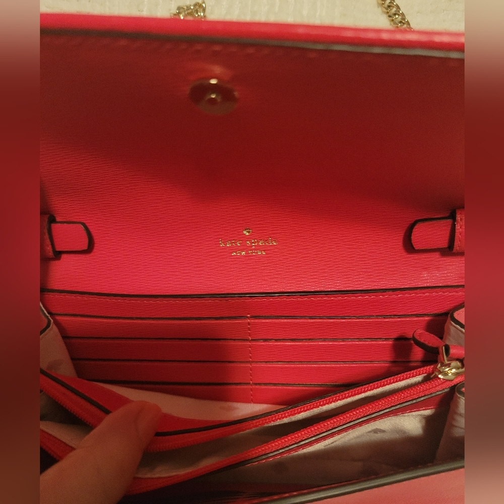 Kate Spade Pink Wallet on Chain - Picture 7 of 7